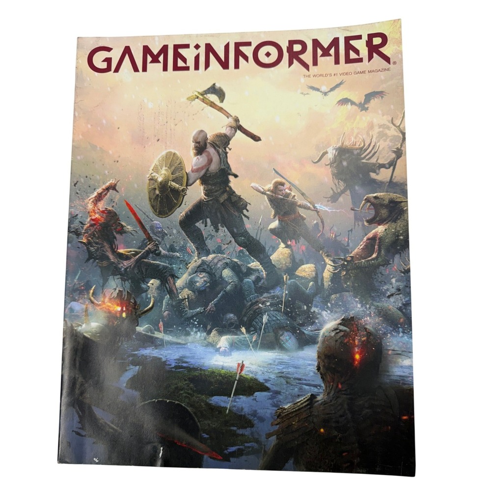 Game Informer Magazine God of War Cover Kratos Atreus PlayStation Collectible